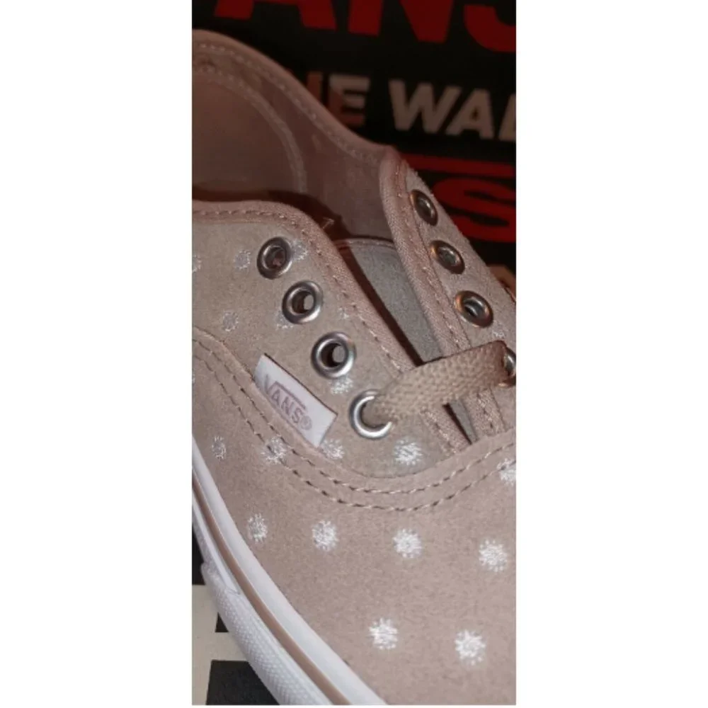 Vans Authentic Platform 2.0 Suede Polka Dot Shadow Gray/True White VNOA3AV8T7U